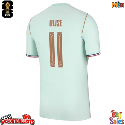 France Michael Olise #11 Replica Away Stadium Shirt World Cup 2026 Short Sleeve